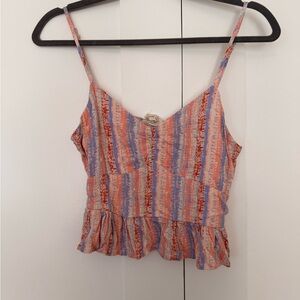 Pink Lily Multicolor Striped Camisole